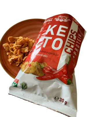 KETO CHIPS würziger Paprika + PROTEIN 30g