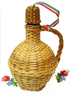 Korbflasche 1,- l