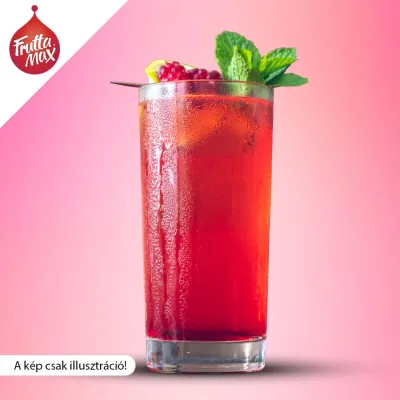 Málna ízű gyümölcsszörp, FruttaMax Himbeere Sirup 500ml, Bubble 50% Fruchtanteil